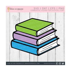 book stack layered svg - books svg - book clipart - reading svg - stack of books svg - reading books svg - book svg