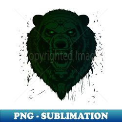 angry grizzly bear - special edition sublimation png file - boost your success with this inspirational png download