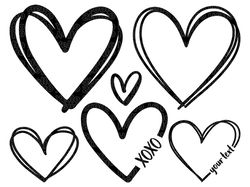 heart svg bundle, heart svg, hand drawn heart svg, open heart svg, doodle heart svg, sketch heart svg