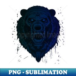 angry grizzly bear - artistic sublimation digital file - perfect for sublimation mastery