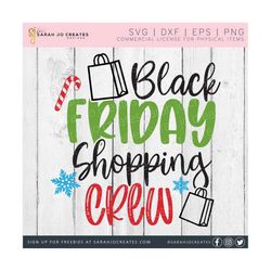 Black Friday Shopping Crew Svg - Black Friday SVG - Fall SVG - Autumn SVG - Thanksgiving Svg - Thankful Fall Svg - Christmas Shopping Svg