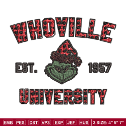 grinch whoville university christmas embroidery design, grinch christmas embroidery, grinch design, digital download.