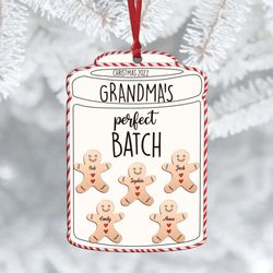 custom aluminum ornament - grandma s perfect batch gift - personalized & memorable