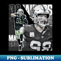 maxx crosby football paper poster raiders 7 - unique sublimation png download - bold & eye-catching