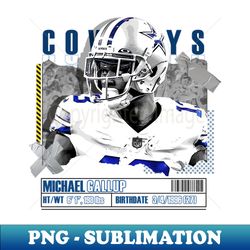 michael gallup football paper poster cowboys 10 - professional sublimation digital download - unleash your inner rebellion