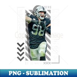 maxx crosby football paper poster raiders 9 - exclusive sublimation digital file - spice up your sublimation projects