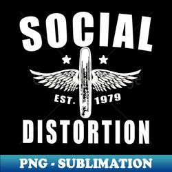 social 1978 distortion 3 - decorative sublimation png file - spice up your sublimation projects