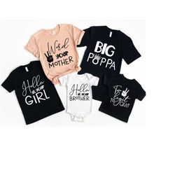 family matching t shirts svg design - word to your momma, big poppa, holla at your sister brother - two legit to quit -