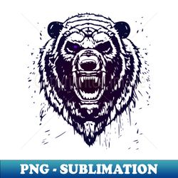 angry grizzly bear - special edition sublimation png file - instantly transform your sublimation projects