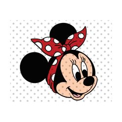 polka dot headband svg, headband svg, cute mouse svg