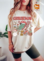 trendy christmas png, retro christmas sublimation png, christmas png, pink santa png