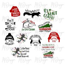 christmas vacation bundle svg cut file for cutting machines, cricut, silhouette and printing - funny christmas svg - dig