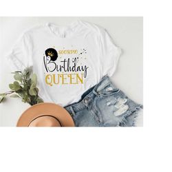 scorpio birthday queen svg - november december birthday shirt design diy glitter vinyl, iron on transfer-afro hair silho