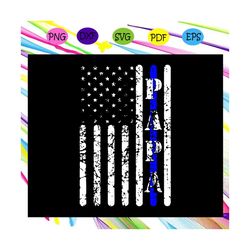 thin blue line papa svg, vintage police american flag svg, american flag, us flag svg, american flag gift, fathers day s