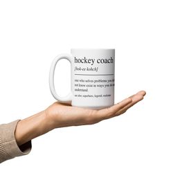 hockey coach gift, hockey coach mug, gift for hockey coach