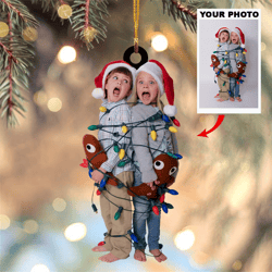custom photo mica ornament - personalized keepsake gift arnd005
