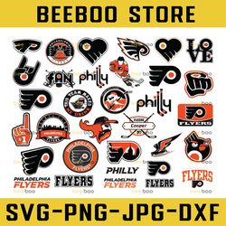 32 files philadelphia flyers bundle svg, flyers svg, nhl svg,nhl svg,  hockey cricut, cut file, clipart   cricut explore