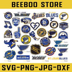 31 files st louis blues svg bundle, st louis, blues svg files, nhl svg, nhl svg,dxf cutting files, cuttable svg file