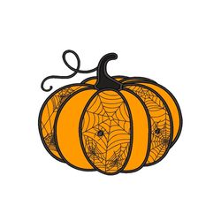 pumpkin applique embroidery design, halloween embroidery file, 4 sizes, instant download