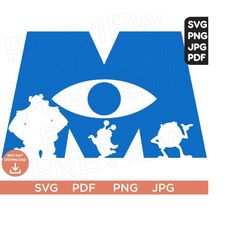 monsters inc svg ears, monsters at work disneyland ears clipart, cut file layered color, cut file cricut, silhouette
