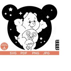 care bears svg, rainbow bear svg, rainbow bear care svg, happy bear svg, angry bear svg, bear png, cute bear svg cut file cricut, silhouette