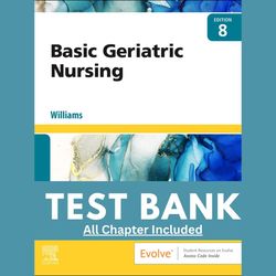test bank for basic geriatric nursing 8th edition by patricia chapter 1-20