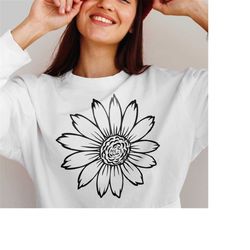 sunflower svg png pdf / t-shirt svg / cutting file / coffee mug svg / sublimation / cricut / vector svg