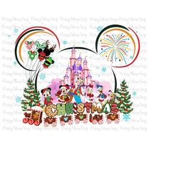 merry christmas png, christmas mouse and friends png, christmas squad png, christmas friends, funny christmas, cute christmas png, only png