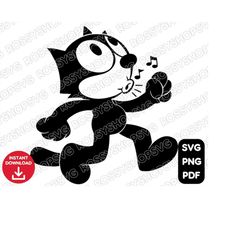 felix the cat svg png pdf / t-shirt svg / cutting file / coffee mug svg / sublimation / cricut