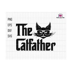 the cat father svg, father svg, cat svg, cat lover svg, funny father svg, cat father silhouette svg, father cricut file, fathers day svg