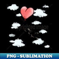 balloon ride in the sky - high-quality png sublimation download - enhance your apparel with stunning detail