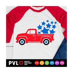 4th of july svg, patriotic truck svg dxf eps png, usa old truck cut files, kids shirt design, boys svg, america clipart,