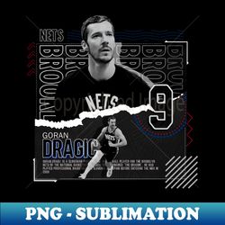 goran dragic basketball paper poster nets - instant png sublimation download - bold & eye-catching