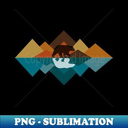 nature bears - brown bear polar bear - high-quality png sublimation download - transform your sublimation creations