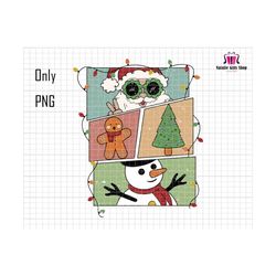 merry christmas png, santa claus png, trendy christmas png, retro christmas png, snowman, christmas sublimation, gingerbread png