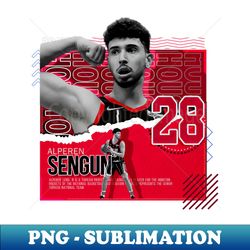 alperen sengun basketball paper poster rockets - decorative sublimation png file - create with confidence