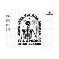 it's spooky bitch season svg, trendy halloween svg, funny halloween svg, skeleton svg, halloween shirt svg, spooky season svg, digital file