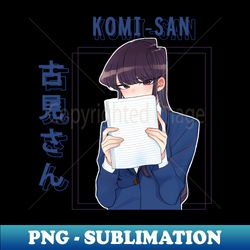 komi-san - png transparent digital download file for sublimation - vibrant and eye-catching typography