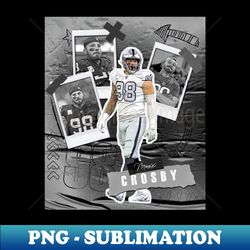 maxx crosby football paper poster raiders 5 - decorative sublimation png file - add a festive touch to every day