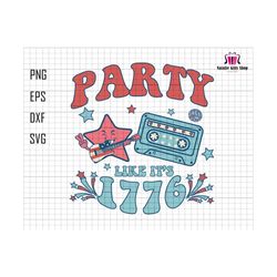 partying like it’s 1776 svg, retro 4th of july svg, july 4th svg, patriotic svg, american svg, usa svg, america 1776 svg, party in usa svg