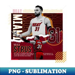 max strus basketball paper poster heat - instant png sublimation download - revolutionize your designs