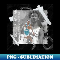 jalen mcdaniels basketball paper poster hornets 3 - signature sublimation png file - stunning sublimation graphics