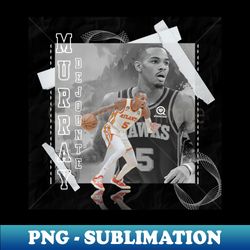 dejounte murray basketball paper poster hawks 3 - modern sublimation png file - bold & eye-catching