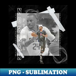 norman powell basketball paper poster clippers 3 - vintage sublimation png download - unleash your creativity