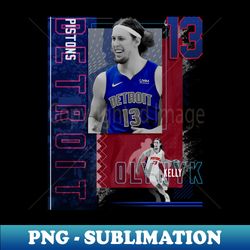 kelly olynyk basketball paper poster pistons 2 - artistic sublimation digital file - fashionable and fearless