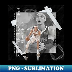 aaron gordon basketball paper poster nuggets 2 - elegant sublimation png download - bold & eye-catching