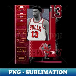 tony bradley basketball paper poster bulls 2 - png transparent sublimation design - create with confidence