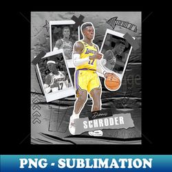 dennis schroder basketball paper poster lakers 5 - exclusive png sublimation download - bold & eye-catching