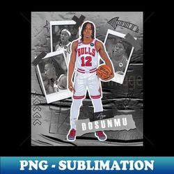 ayo dosunmu basketball paper poster bulls 5 - exclusive png sublimation download - create with confidence