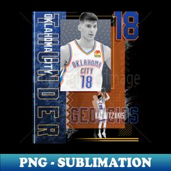 georgios kalaitzakis basketball paper poster thunder 2 - instant sublimation digital download - fashionable and fearless